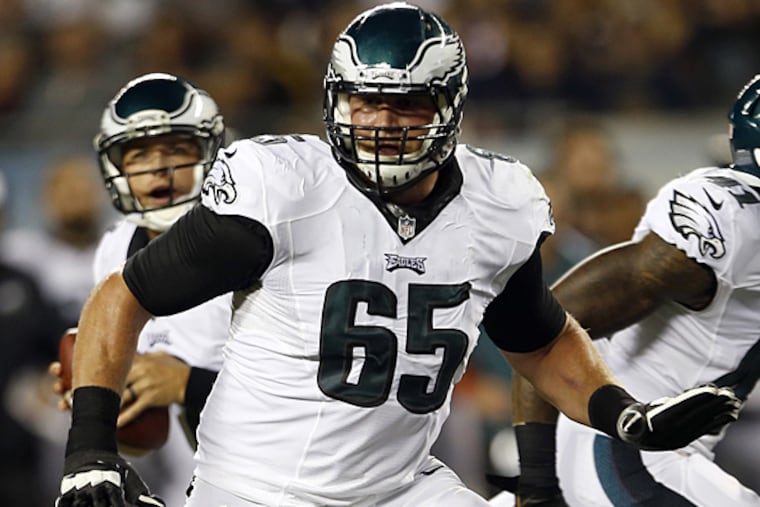 Eagles offensive lineman Lane Johnson. (Yong Kim/Staff Photographer)