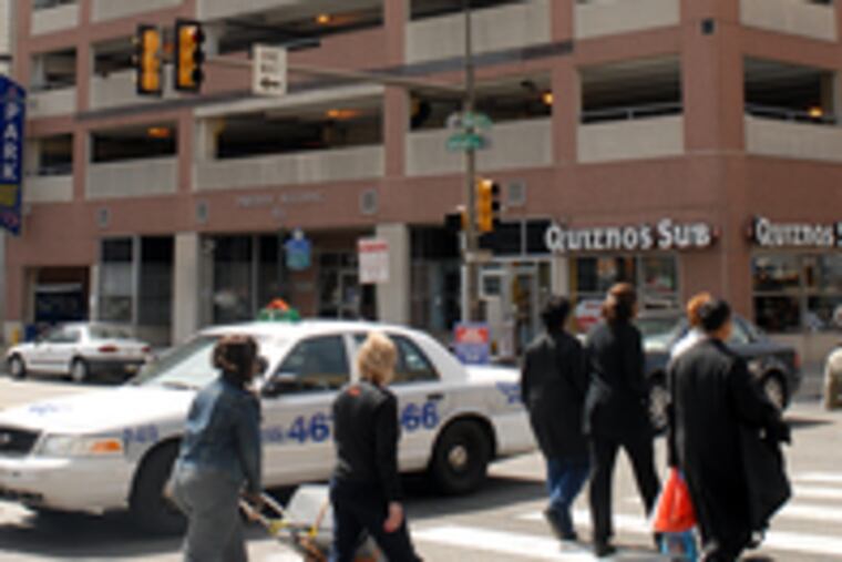 The Parkway garage at Broad and Race Streets is the site of a proposed Renaissance hotel, which may have 80,000 or more square feet of meeting and banquet space, comparable to the Philadelphia Marriott, the city's largest hotel, said Tom Muldoon of the city Convention and Visitors Bureau.
