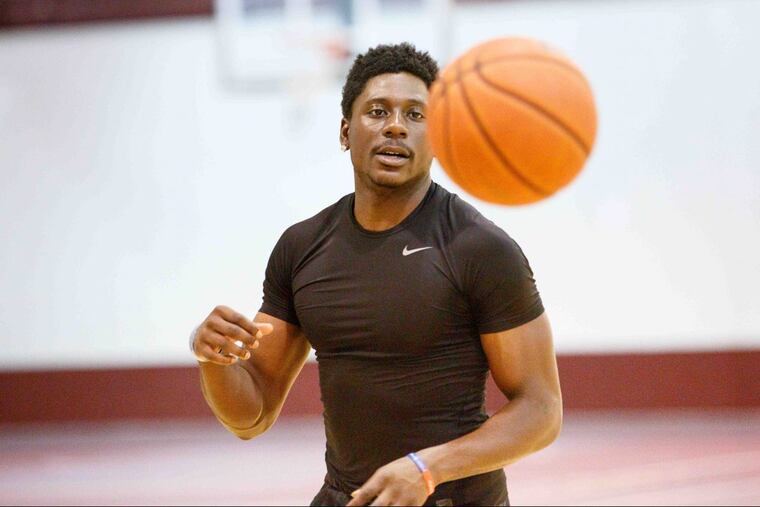 Shavar Newkirk is trying to work his way back from an ACL tear.