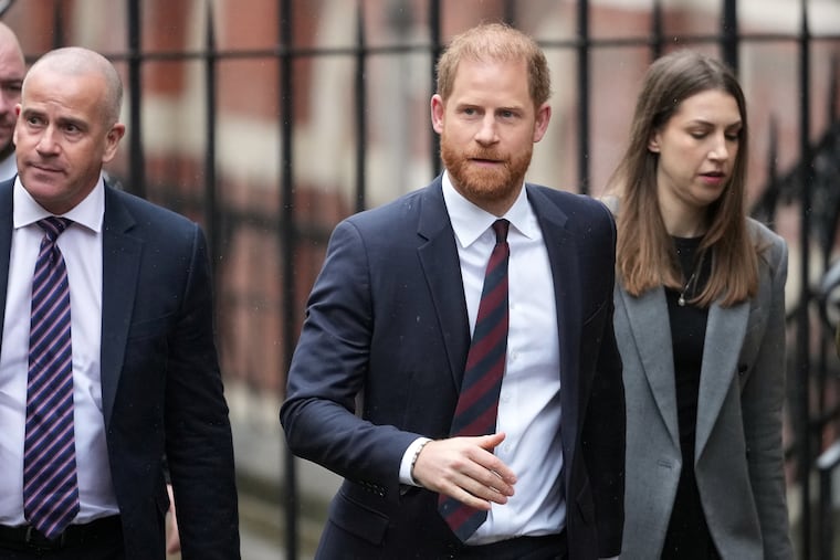 Britain's Prince Harry arrives at London's High Court to lead a group, including Elton John and Elizabeth Hurley, accusing the Daily Mail's publisher of privacy invasion through unlawful tactics in a trial that is part of a wider phone hacking scandal in London, Jan. 21, 2026. They lost the case last month.