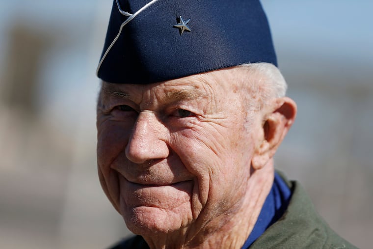 Retired Air Force Brig. Gen. Charles "Chuck" Yeager at an event in October 2012.