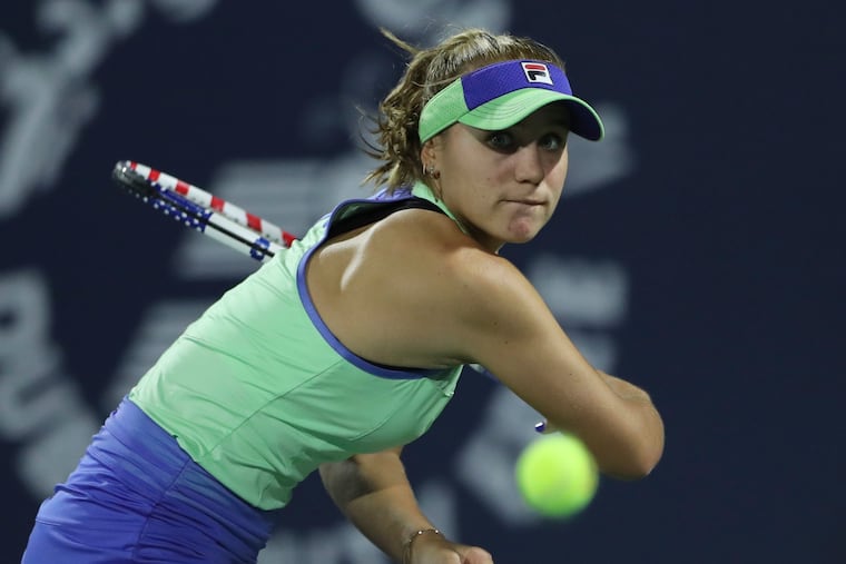 Sofia Kenin has won two of her first three WTT matches.