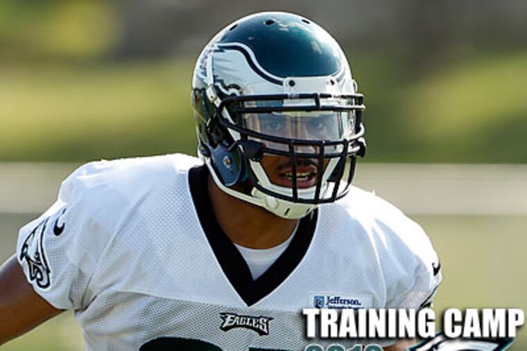 Rookie linebacker Mychal Kendricks has run with the first team since the start of offseason practices. (Yong Kim/Staff Photographer)