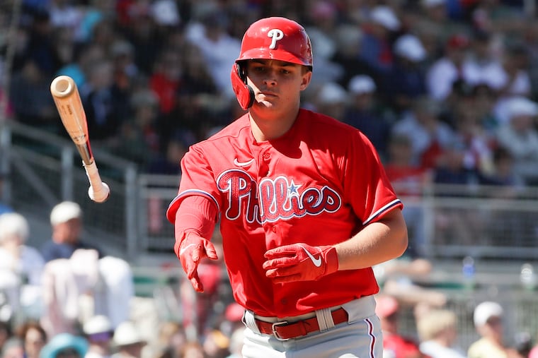 Mickey Moniak impressed Phillies manager Joe Girardi in spring training.