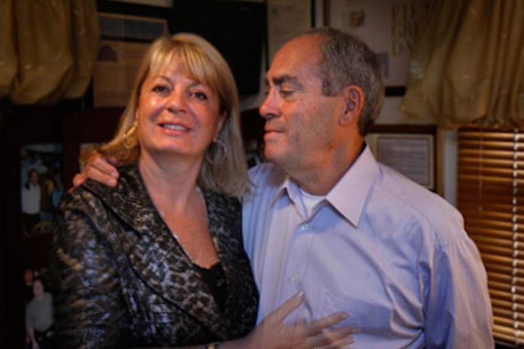 Louise and Michael Esposito, owners of Chef Vola's in Atlantic City. (David Maialetti / Staff Photographer)