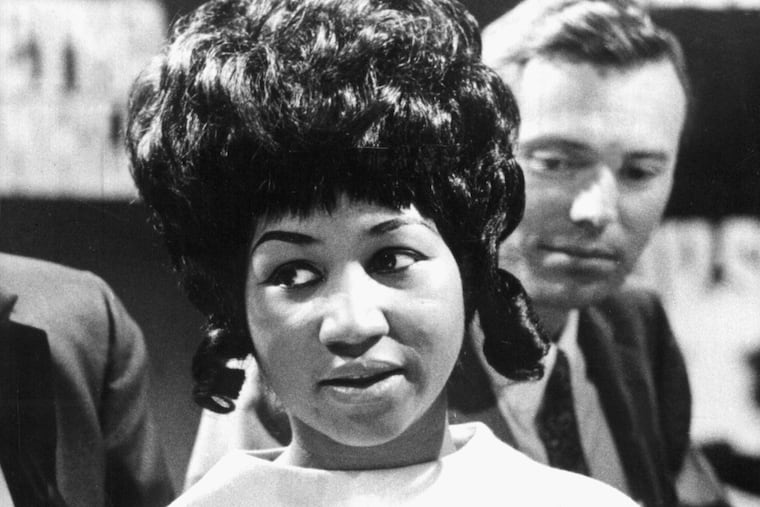 The American blues and soul singer Aretha Franklin during recordings for a TV show in a Cologne studio, pictured on 13th May 1968.