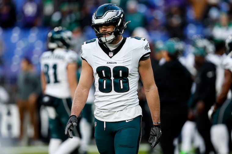 Dallas Goedert injured his knee against the Ravens last week and was placed on IR Saturday.