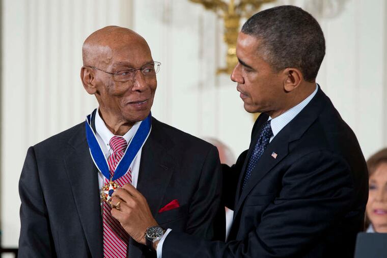Baseball Hall of Famer Ernie Banks was one of 16 to receive the Presidential Medal of Freedom, an award created by JFK.