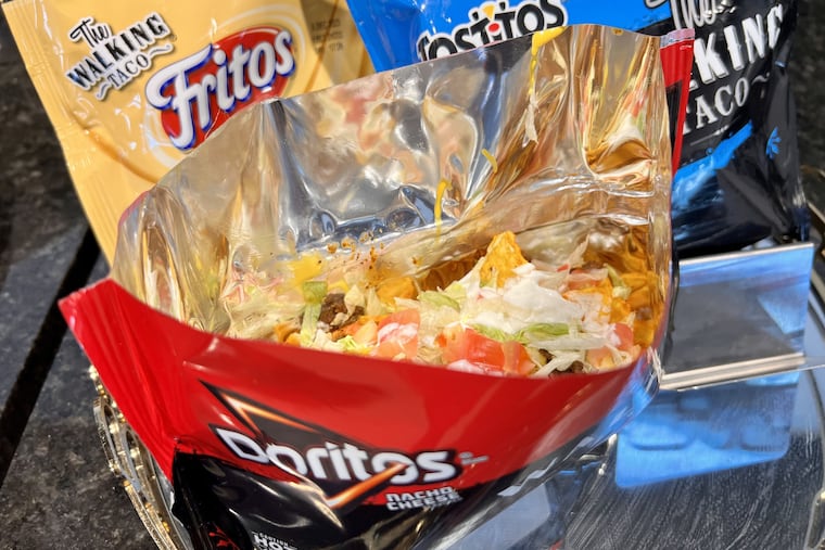Walking tacos are a perfect beach treat.