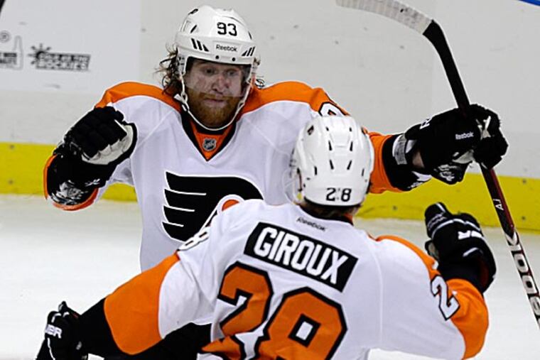 The Flyers scored nearly a half-goal less per game during the shortened season. (Gene J. Puskar/AP)
