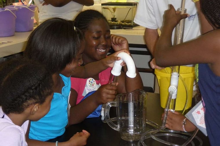 This weekend, children can learn about aquatic organisms called diatoms, algae that help scientists determine the quality of the water.