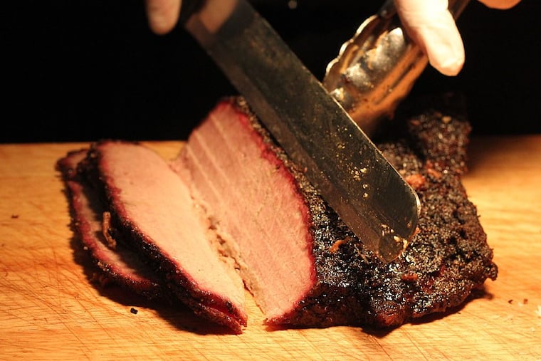 Brisket at Smokin Johns Barbeque, 4258 Main St.