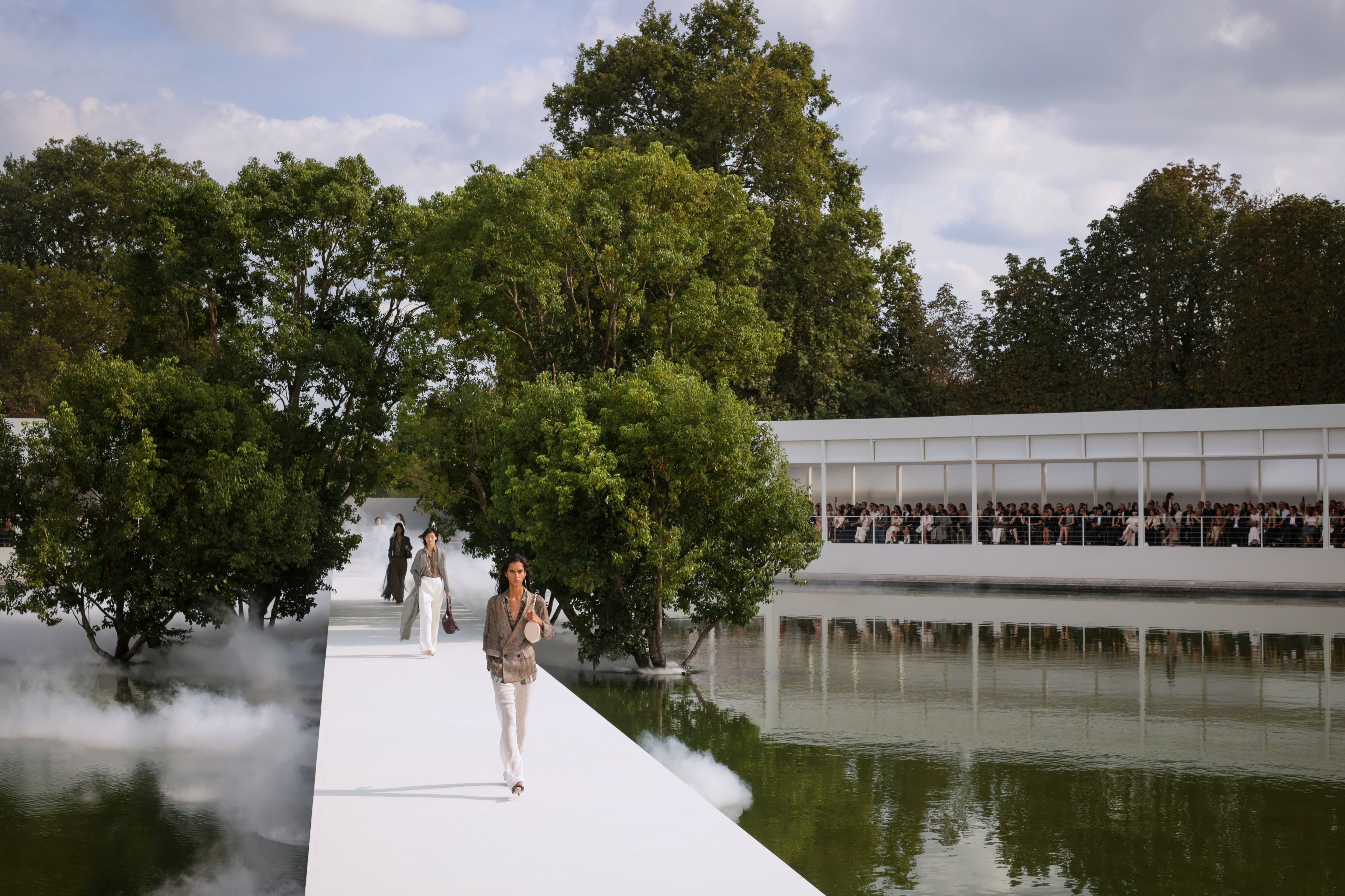 Rihanna, Jennifer Lawrence and a Paris runway full of bras: Dior comes undone in mist