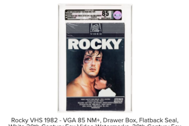 In February, a sealed VHS copy of the original 1982 Rocky sold in an auction for $27,500. Experts say it's because of nostalgia.