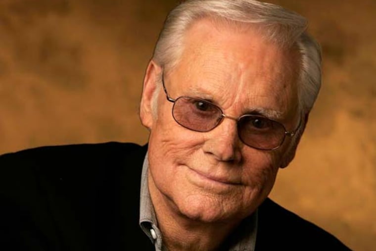 George Jones is shown in Nashville, Tenn., Jan. 10, 2007. At 75, Jones says he has a lot to look back on and a lot to celebrate, including a recent album with fellow country legend Merle Haggard. (AP Photo/Mark Humphrey)
