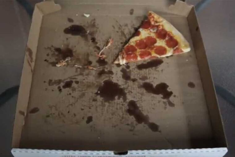Greasy pizza boxes can’t be recycled in Philadelphia.