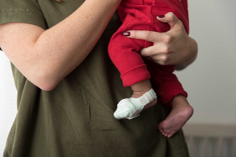 Owlet's "smart sock" technology enables parents to monitor a sleeping infant's oxygen level and heart rate.
Handout photo.