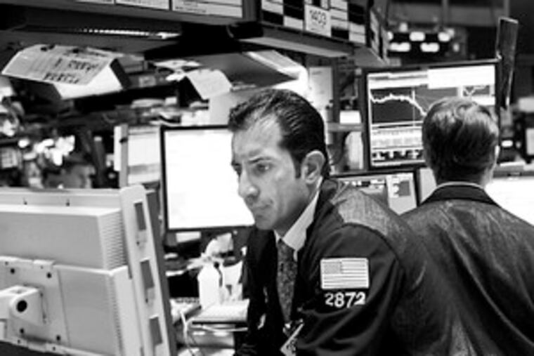 Chris Kalodis on the floor of the New York Stock Exchange. Pharma is no longer a safe place in a volatile market.