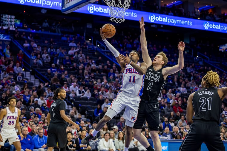 Justin Edwards, who has been largely out of the rotation this season, was one of the heroes of the Sixers' win on Sunday over Brooklyn.