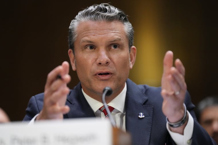 Defense Secretary Pete Hegseth testifies at a Senate Appropriations Committee hearing, Tuesday, July 21, 2026, on Capitol Hill in Washington. Hegseth faces the challenge of quickly rebuilding the Pentagon's weapons stockpile, depleted by the Iran war.