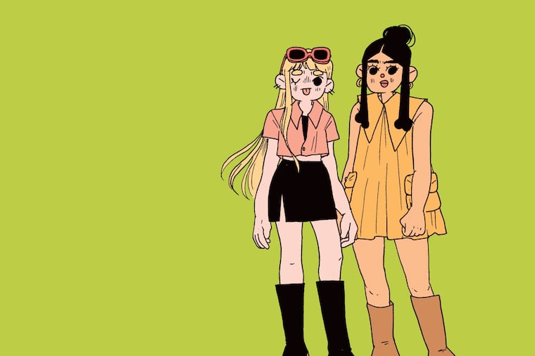 An image from Benji Nate's new comic, "Girl Juice," which is based in an unnamed city, which is greatly inspired by Philadelphia