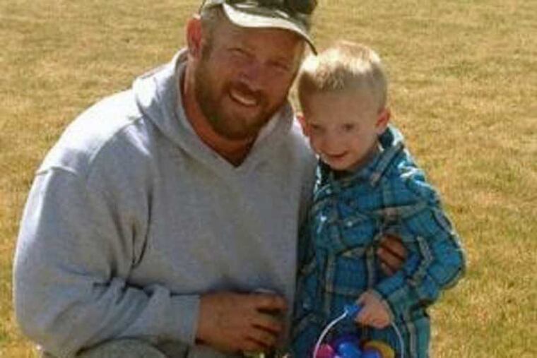 Dan Bezzant and his son, Jackson.