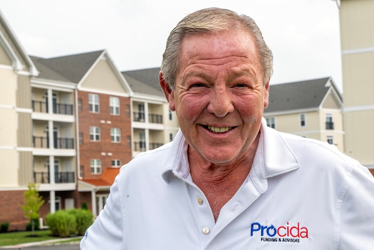 Developer William “Billy” Procida at the rental apartments at Plaza Grande at Garden State Park in Cherry Hill. The long-struggling project was recently finished after he took it over a few years ago.