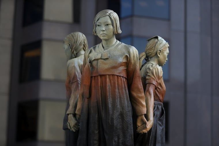 San Francisco's Comfort Women Memorial at St. Mary's Square as seen on Nov. 1, 2017. The Philadelphia Art Commission approved placing a "comfort women" statue in the city's Queen Village neighborhood.