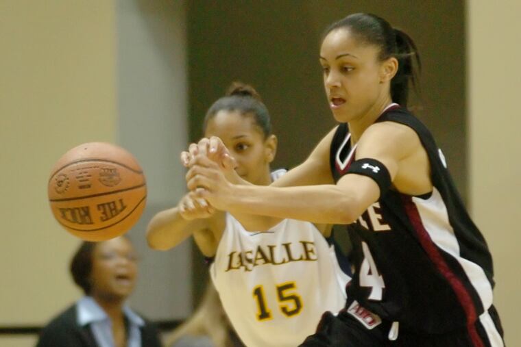 Candice Dupree (right) played for Temple from 2002 to 2006.