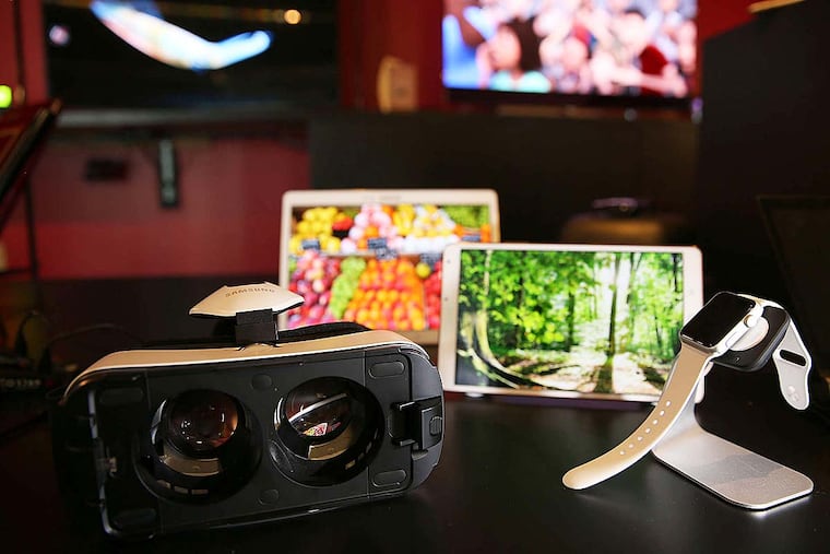 Universal Display in Ewing, N.J., shows off products that use organic light-emitting diode films.