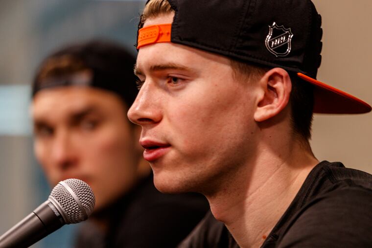 Carter Hart made his NHL debut in December 2018.