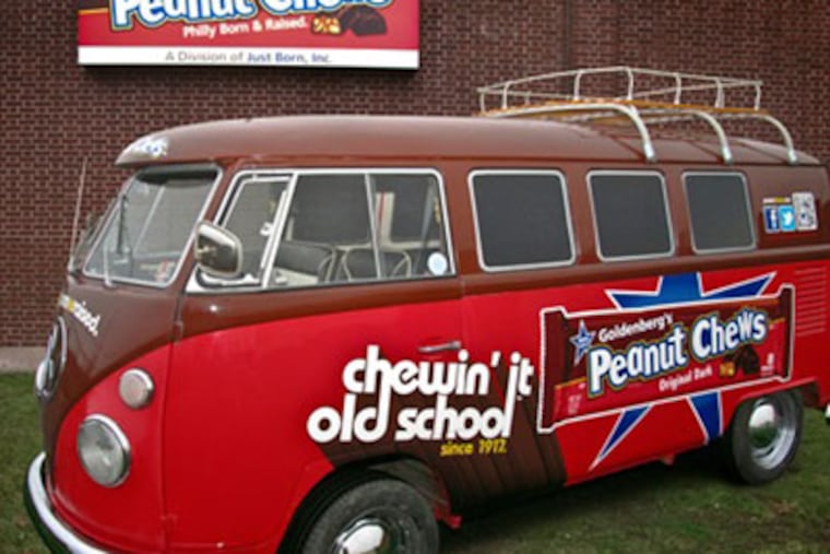 The 1967 VW Bus was designed by Machinery Philly and was restored by Burns Restorations in Downingtown.