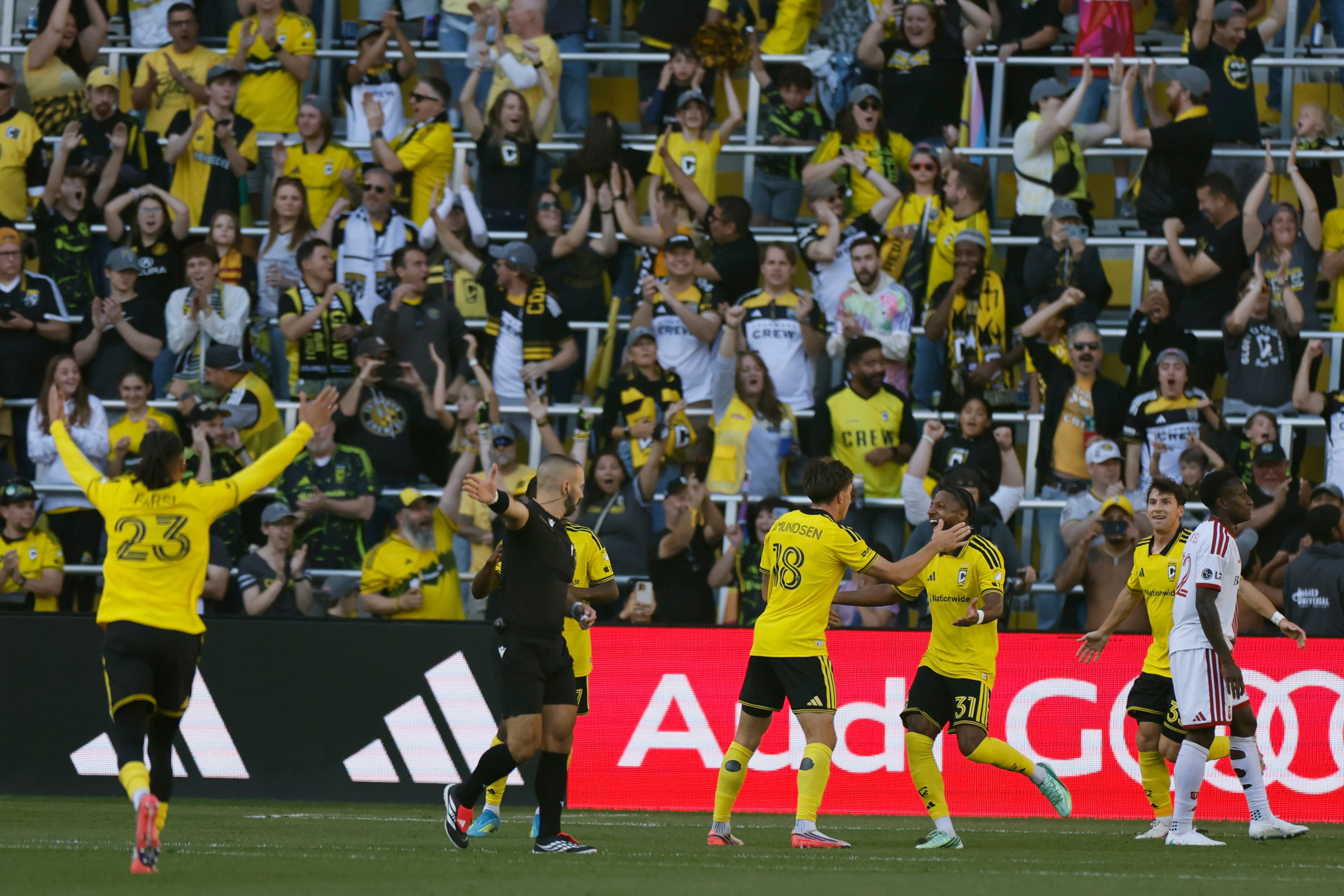 Malte Amundsen scores 2 goals, Crew beats Toronto 4-2 for 5th win in last 6 games