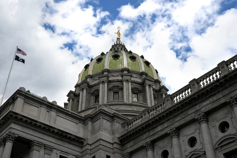 The Pennsylvania State Capitol on Commonwealth Avenue in Harrisburg Aug. 26, 2025.