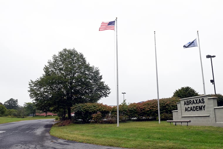 The Abraxas Academy correctional facility in in New Morgan, Berks County, where nine teenagers escaped Sunday night. All nine were captured less than 12 hours later.