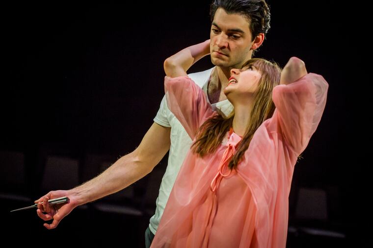 Trevor Fayle and Stephanie Hodge in " 'Tis Pity She's a Whore," through April 14 at Philadelphia Artists' Collective.