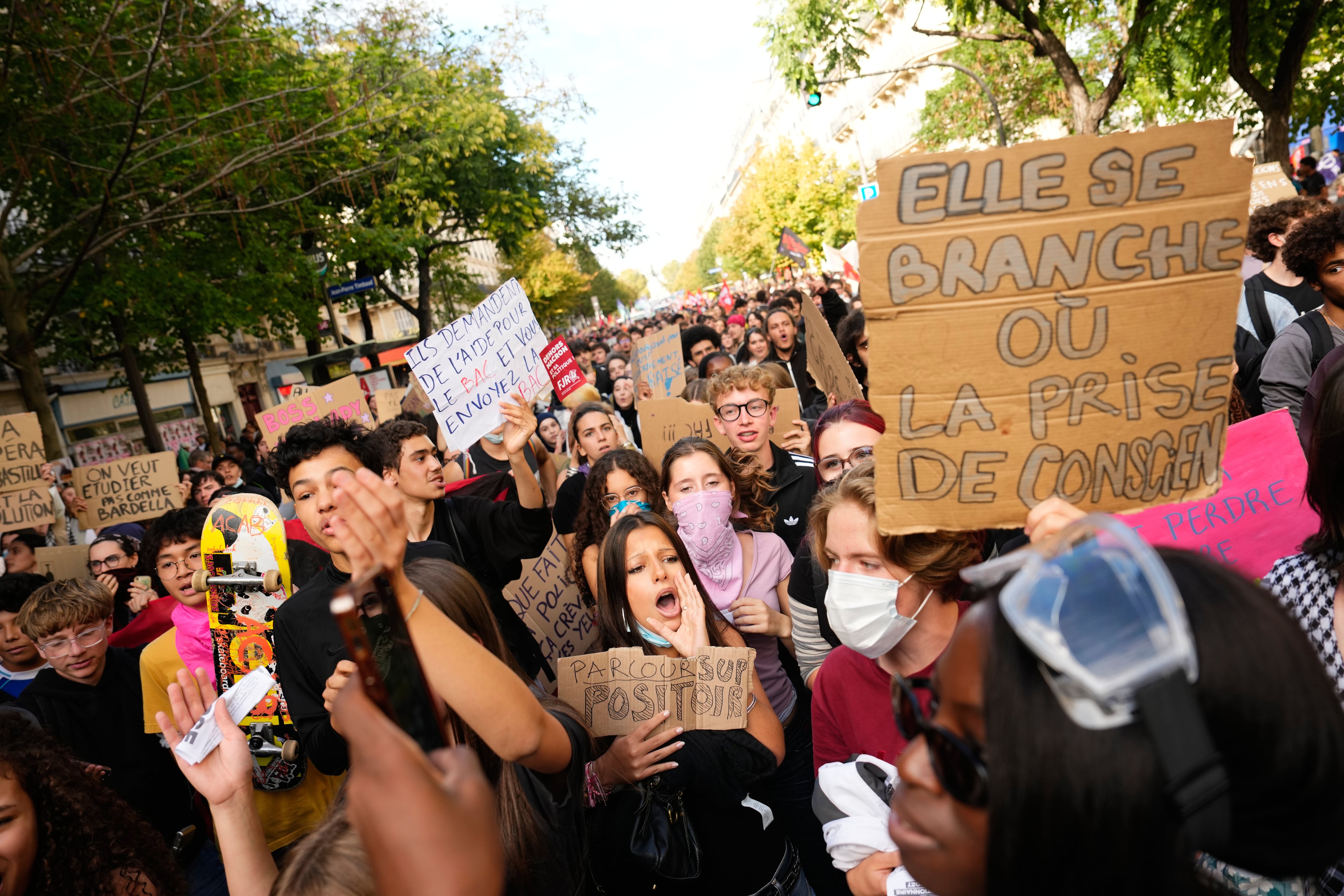 The school near Paris that shows why French students are protesting