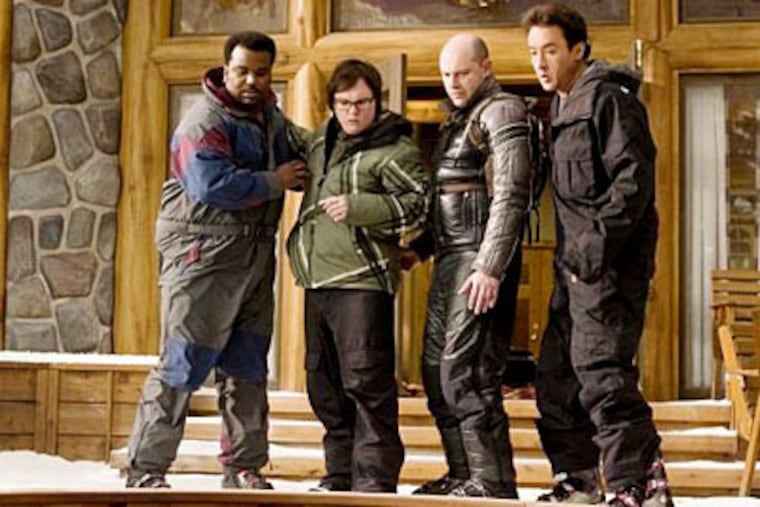 From left: Craig Robinson, Clark Duke, Rob Corddry and John Cusack in "Hot
Tub Time Machine."