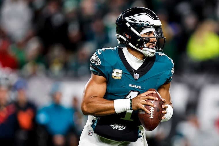 Jalen Hurts and the Eagles head to Los Angeles to take on the Rams tonight on NBC's "Sunday Night Football."