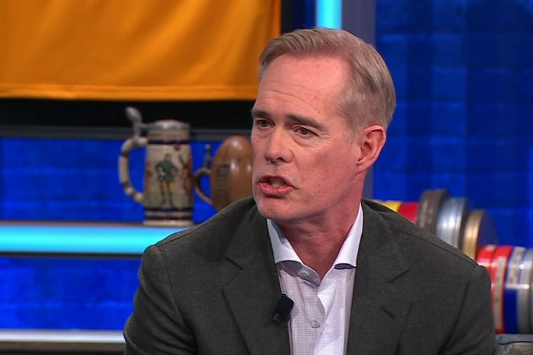 ESPN announcer Joe Buck addresses Jason Kelce and Eagles fans on "They Call It Late Night" Friday.
