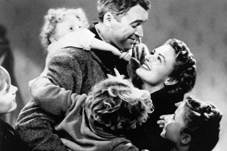 "It's a Wonderful Life": Jimmy Stewart and Donna Reed starred as George and Mary Bailey in the 1946 movie.