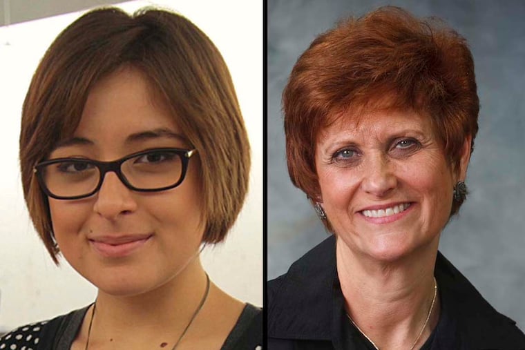 Flor Jazmin Gutierrez (left) and Marcy Bacine.