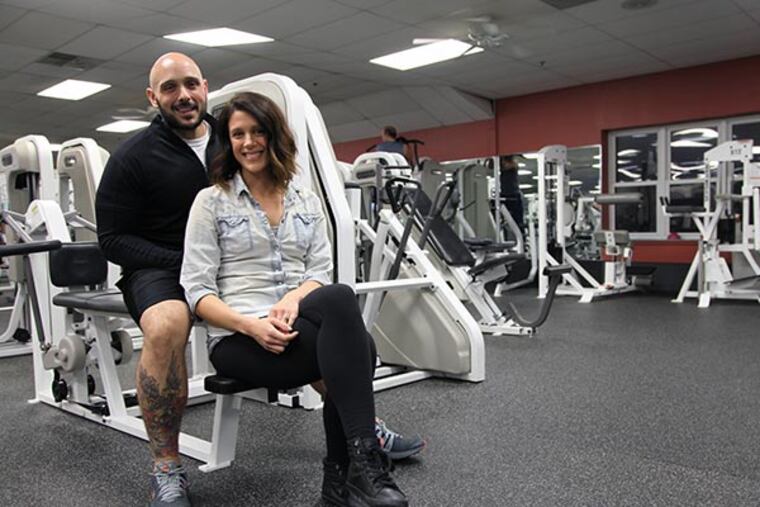 Founders of Two Boring People Allison and Teddy Munz have been spending the last couple months working to help the less fortunate. On Thanksgiving Day, Teddy will be teaching a fitness boot camp class at Royal Fitness gym in Barrington, New Jersey, to fundraise for the charity. (KELSEY ANNE DUBINSKY/ Staff Photographer)