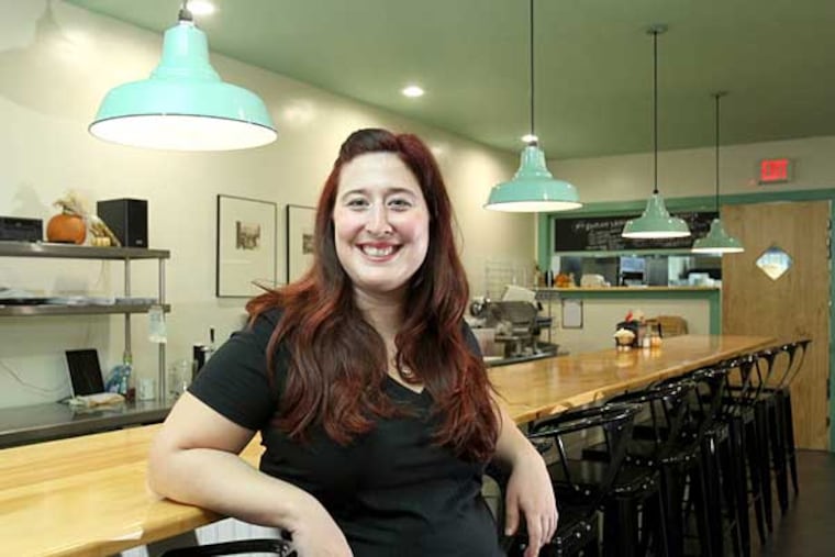 Laura Frangiosa in The Avenue Delicatessen in Lansdowne.