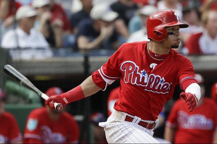 Cesar Hernandez will make a rare appearance at shorstop when the Phillies play the Yankees.