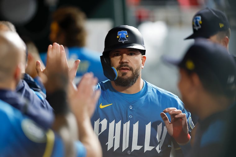 Phillies designated hitter Kyle Schwarber scored his team's only two runs one night after hitting four home runs.