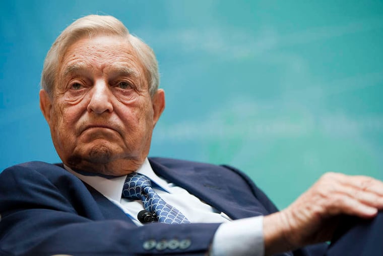Billionaire George Soros, who has sunk $1 million into a new political action committee supporting Jack Stollsteimer, a Democrat seeking to unseat Delaware County District Attorney Katayoun Copeland.