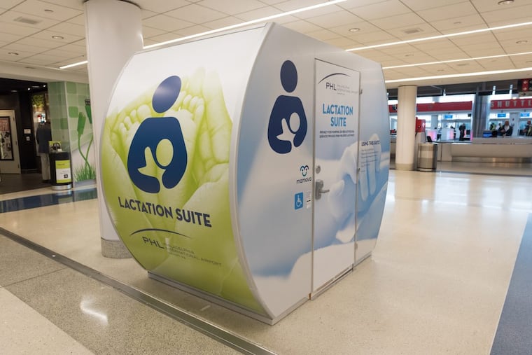 A Mamava lacatation suite installed in Terminal F of Philadelphia International Airport.
