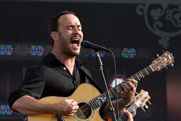 Dave Matthews Band plays the Wells Fargo Center on Tuesday.