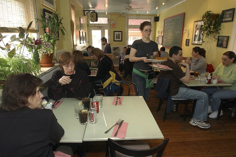 Sabrina's Cafe's first location in the Italian Market, as seen in March 2005.